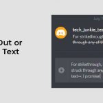 How to cross out text in discord